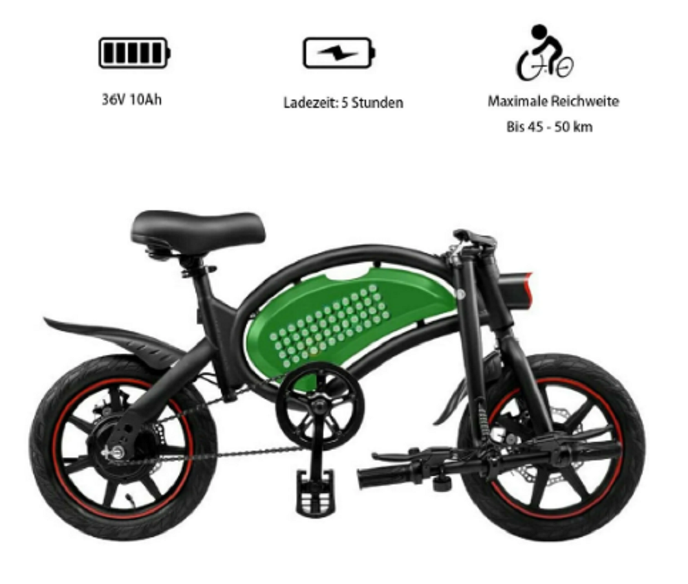 DYU D3F, 14Zoll Smart Elektrofahrrad, – Bild 2