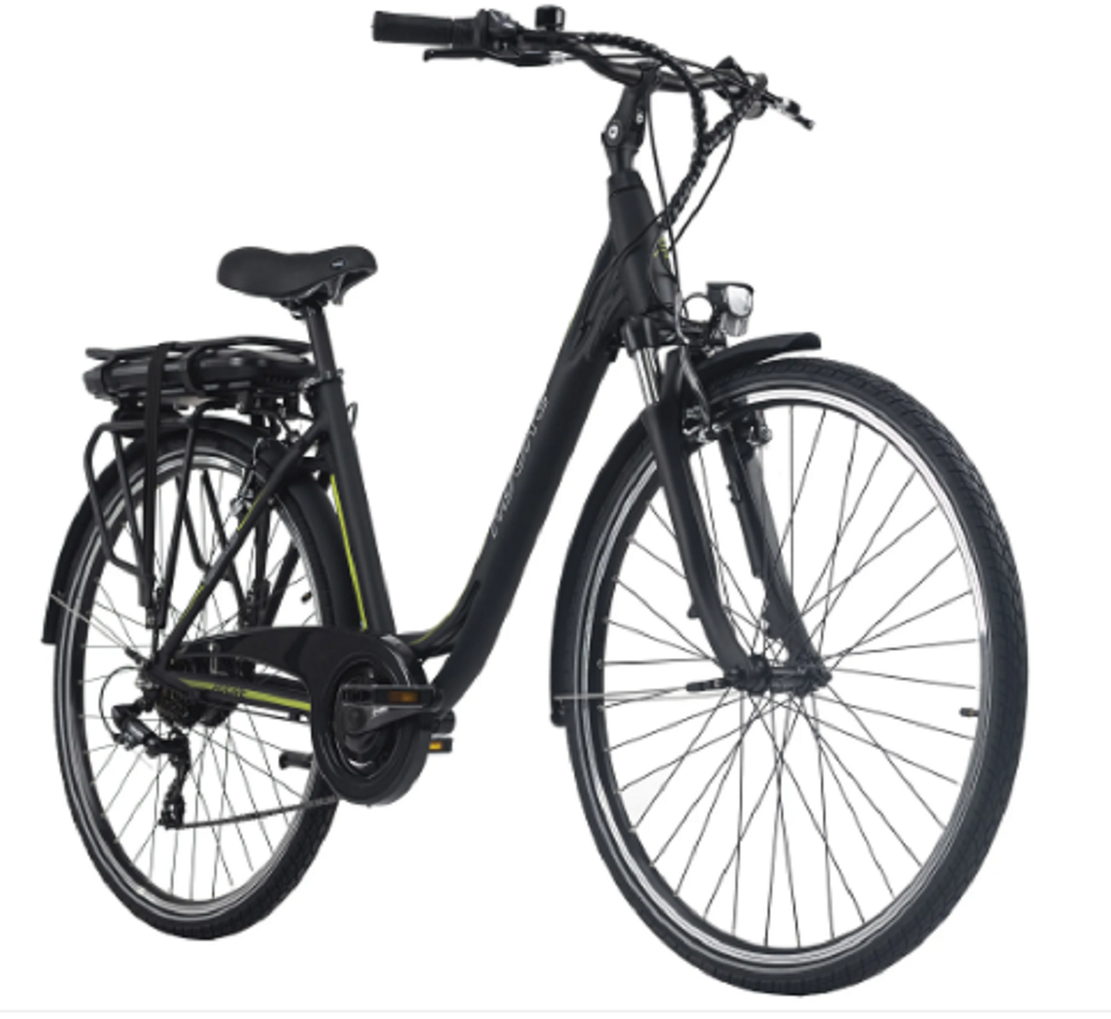 Pedelec E-Bike Cityfahrrad 28'' Adore Versailles schwarz-grün Adore 112E. – Bild 5