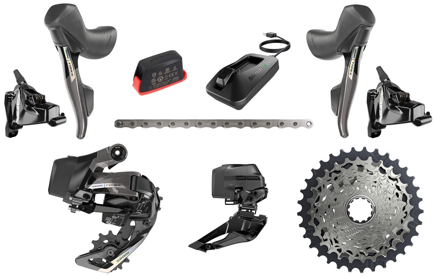 SRAM Force D2 eTap® AXS 2x12-fach 10-36 Upgrade Kit